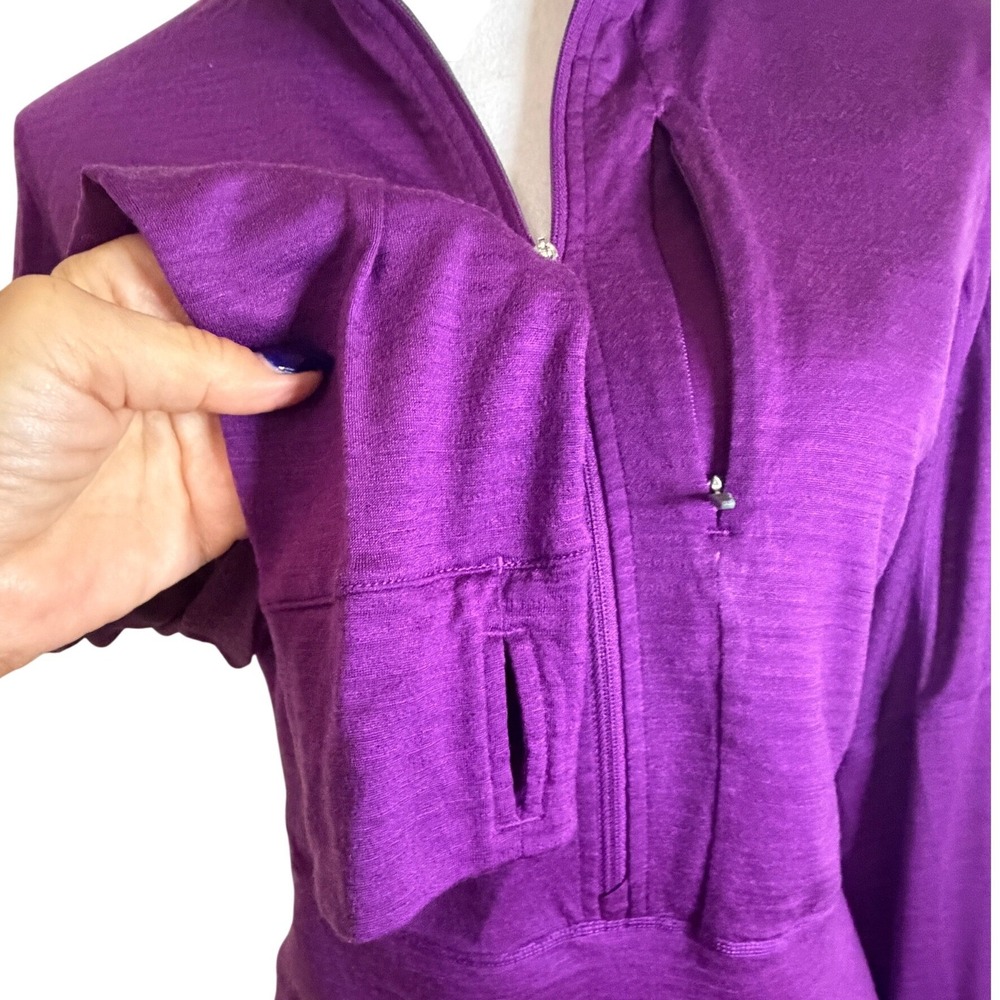 Icebreaker Womens Descender Merino Blend Half Zip Base Layer M Athleisure Hiking - Picture 4 of 11